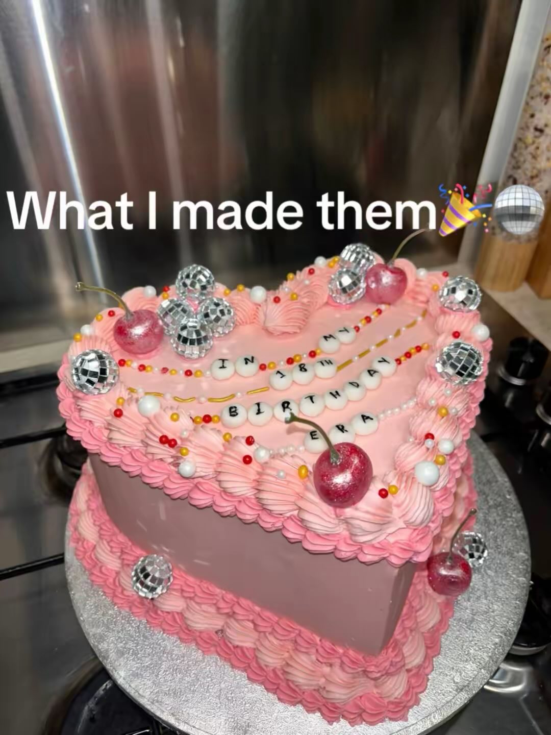 Taylor Swift inspired glamorous birthday cake