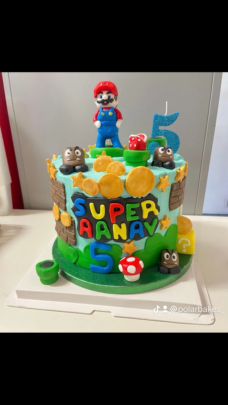 Super Mario birthday cake